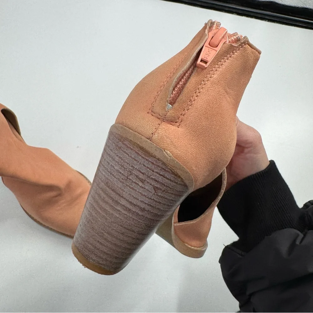 Free People Wilder Bootie in Peach